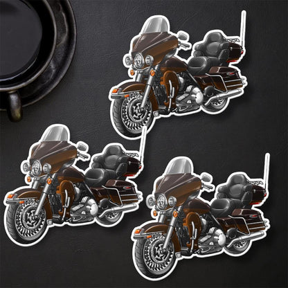 Harley Electra Glide Ultra Classic FLHTCU & FLHTCUI 2011 Inspired Stickers - Set of 3 Biker Motorcycle Decals