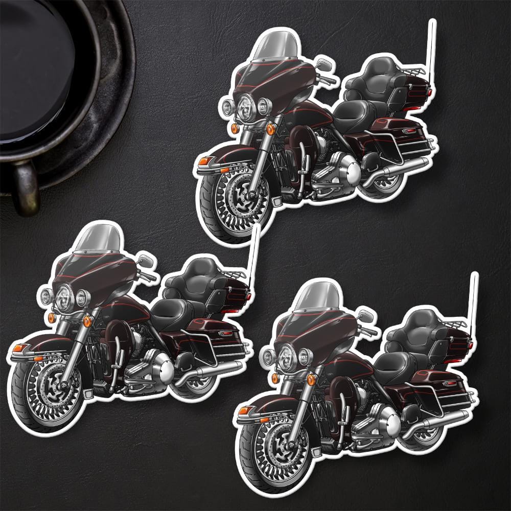 Harley Electra Glide Ultra Classic FLHTCU & FLHTCUI 2011 Inspired Stickers - Set of 3 Biker Motorcycle Decals