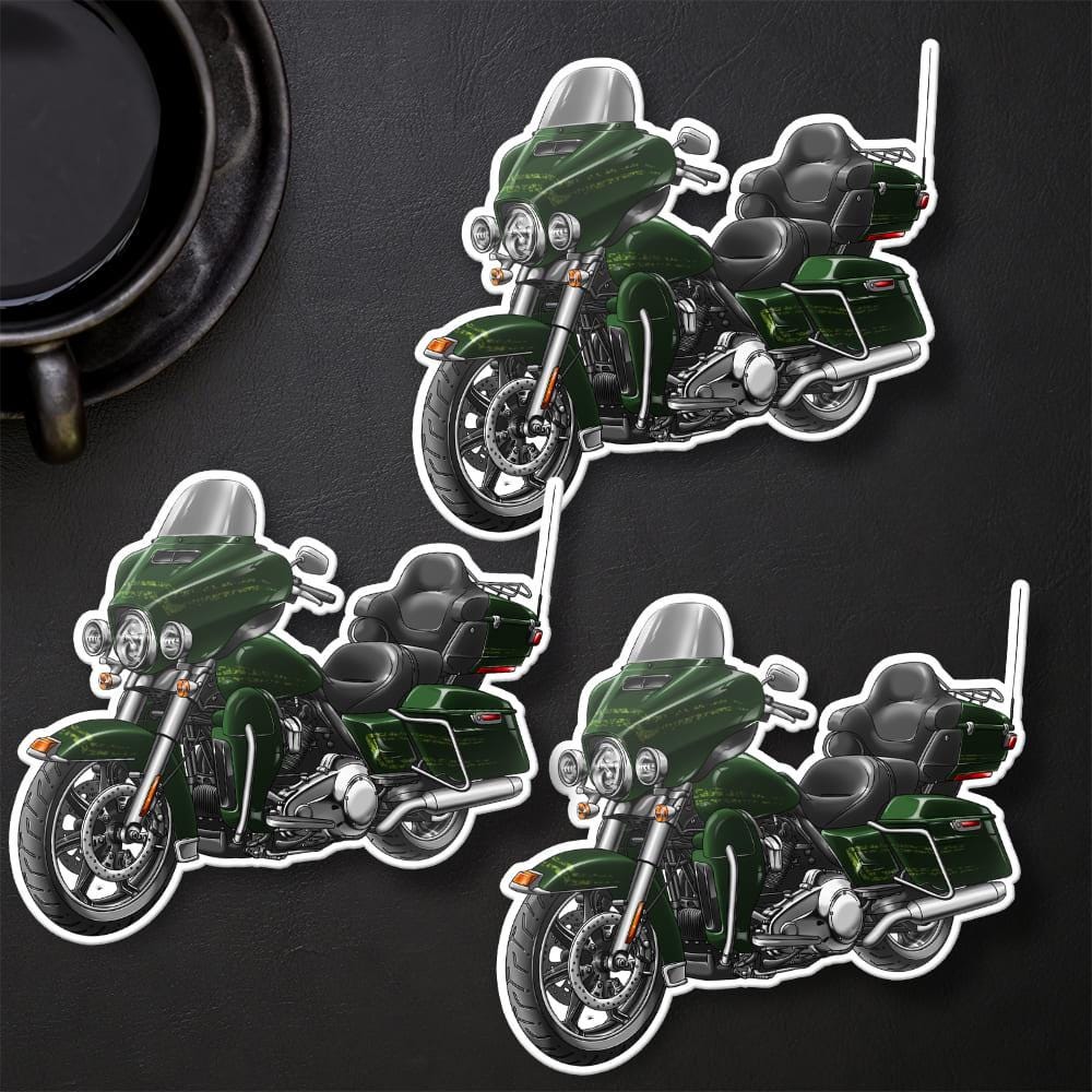 Harley Electra Glide Ultra Classic FLHTCU & FLHTCUI 2018-19 Inspired Stickers - Set of 3 Biker Motorcycle Decals