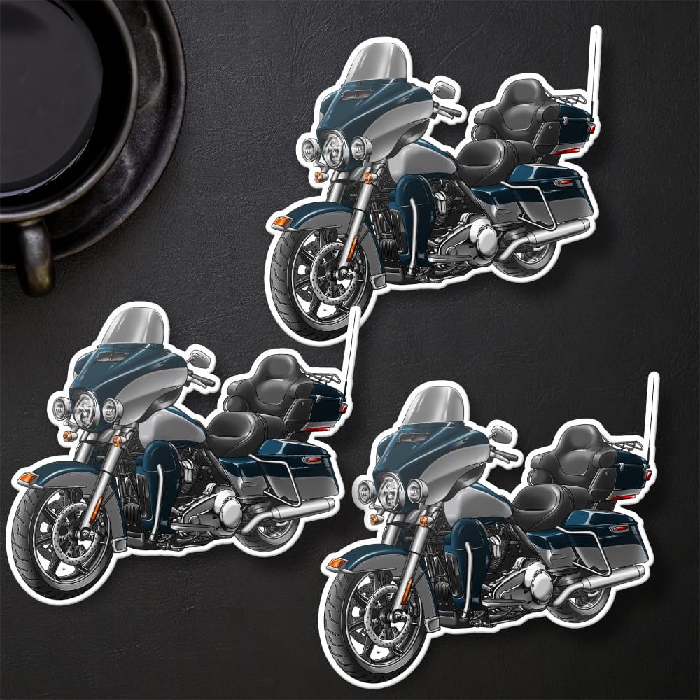 Harley Electra Glide Ultra Classic FLHTCU & FLHTCUI 2018-19 Inspired Stickers - Set of 3 Biker Motorcycle Decals