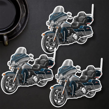 Harley Electra Glide Ultra Classic FLHTCU & FLHTCUI 2018-19 Inspired Stickers - Set of 3 Biker Motorcycle Decals
