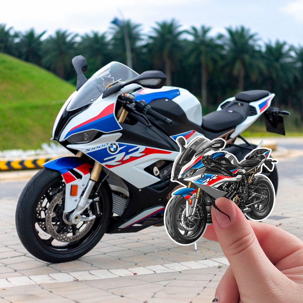 BMW S1000RR 2019-22 Stickers - Set of 3 Motorcycle Decals for Motorrad Riders