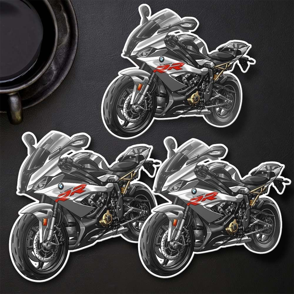 BMW S1000RR 2019-22 Stickers - Set of 3 Motorcycle Decals for Motorrad Riders