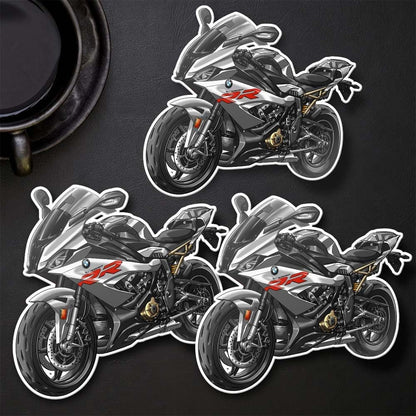 BMW S1000RR 2019-22 Stickers - Set of 3 Motorcycle Decals for Motorrad Riders