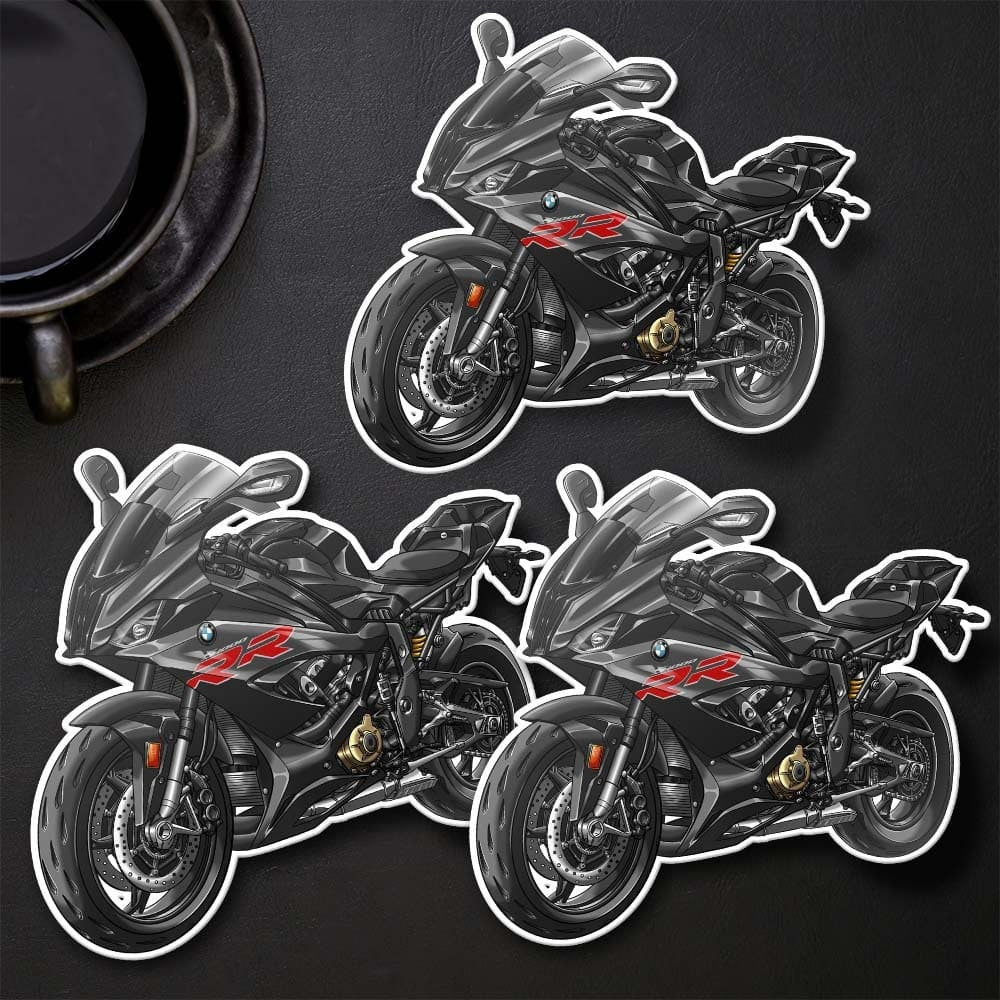 BMW S1000RR 2019-22 Stickers - Set of 3 Motorcycle Decals for Motorrad Riders