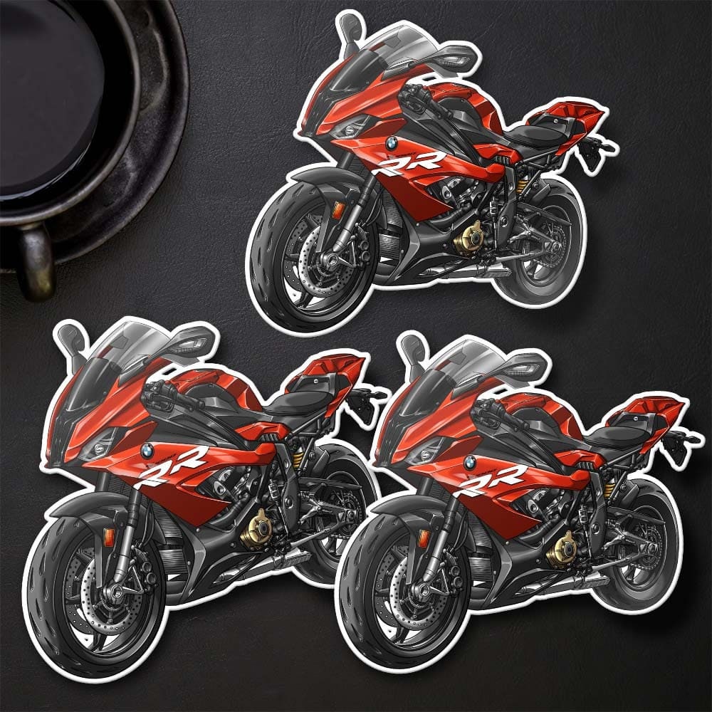 BMW S1000RR 2019-22 Stickers - Set of 3 Motorcycle Decals for Motorrad Riders