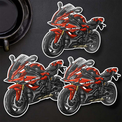 BMW S1000RR 2023-24 Stickers - Set of 3 Motorcycle Decals for Motorrad Riders