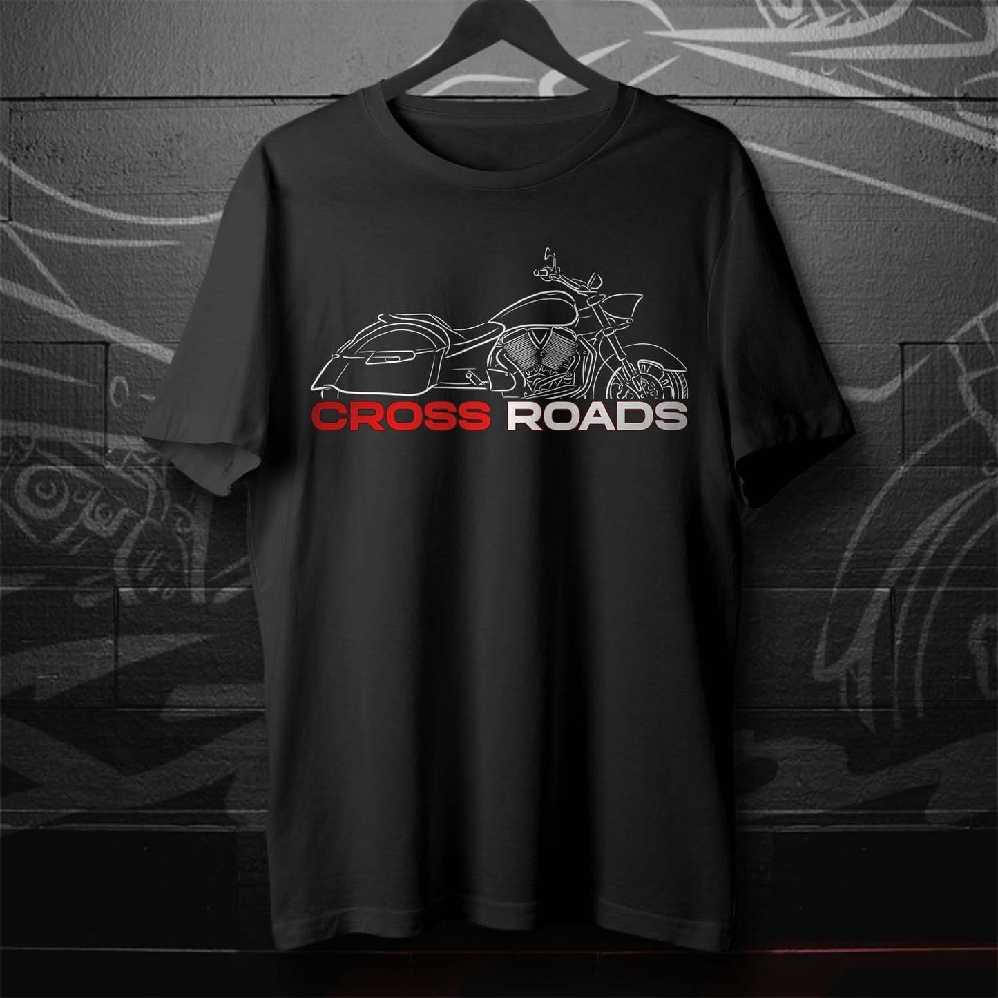 Victory Cross Roads T-Shirt - Motorcycle Tee Shirt for Bikers