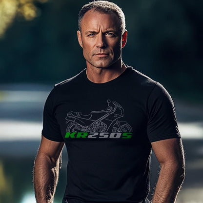 Kawasaki KR250S Inspired T-Shirt - Motorcycle Tee Shirt for Riders