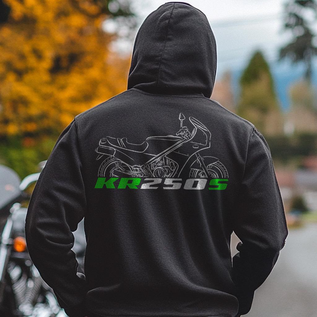 Kawasaki KR250S Inspired Hoodie - Motorcycle Sweatshirt for Riders