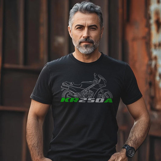Kawasaki KR250A Inspired T-Shirt - Motorcycle Tee Shirt for Riders