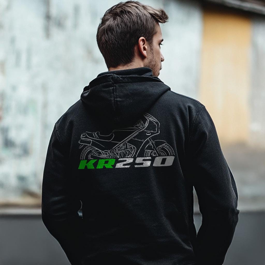 Kawasaki KR250 1984-86 Inspired Hoodie - Motorcycle Sweatshirt for Riders
