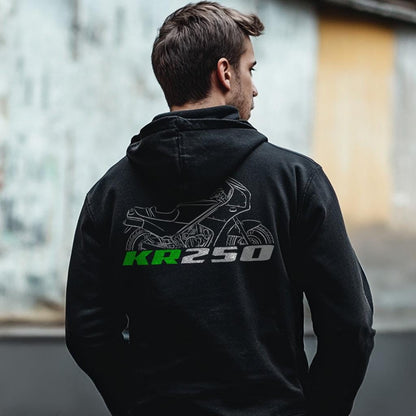 Kawasaki KR250 1984-86 Inspired Hoodie - Motorcycle Sweatshirt for Riders
