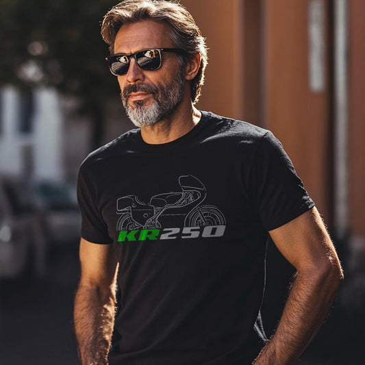 Kawasaki KR250 1975-82 Inspired T-Shirt - Motorcycle Tee Shirt for Riders