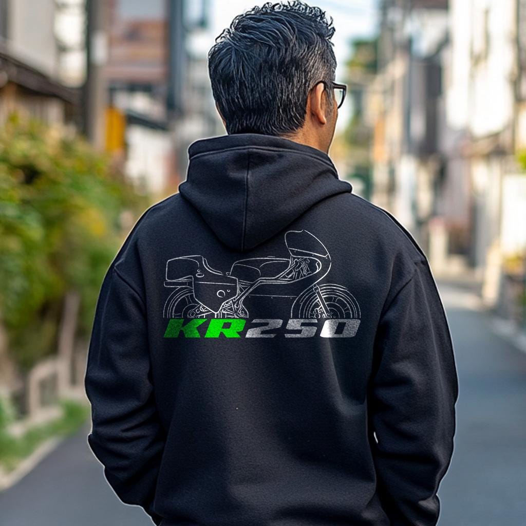 Kawasaki KR250 1975-82 Inspired Hoodie - Motorcycle Sweatshirt for Riders