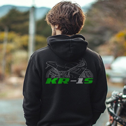 Kawasaki KR-1S Inspired Hoodie - Motorcycle Sweatshirt for Riders
