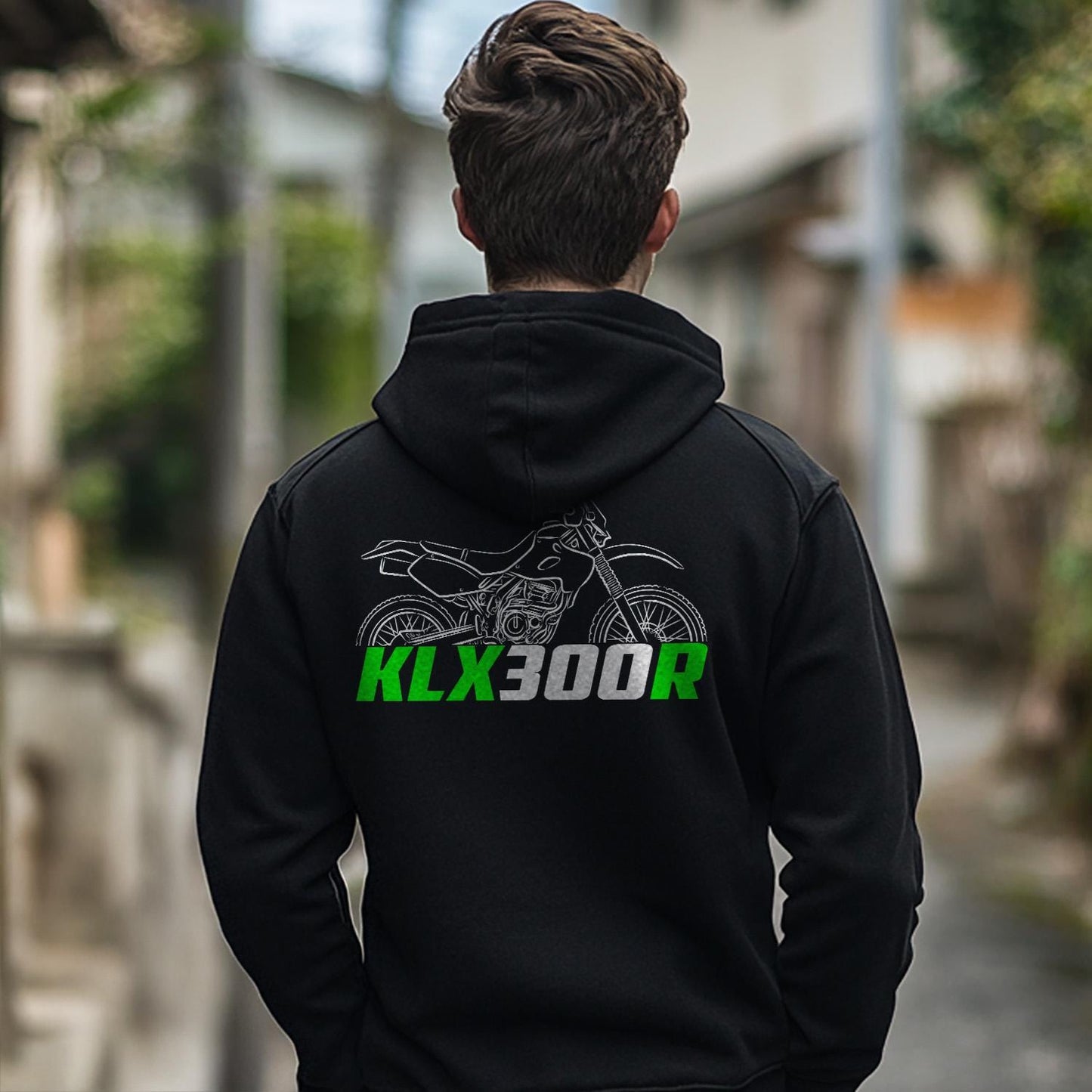 Kawasaki KLX300R Inspired Hoodie - Motorcycle Sweatshirt for Riders