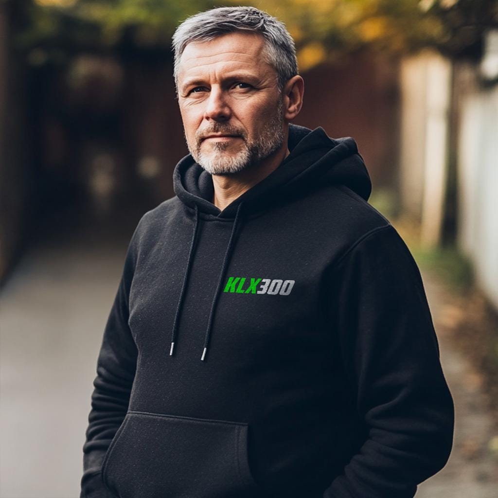 Kawasaki KLX300 Inspired Hoodie - Motorcycle Sweatshirt for Riders