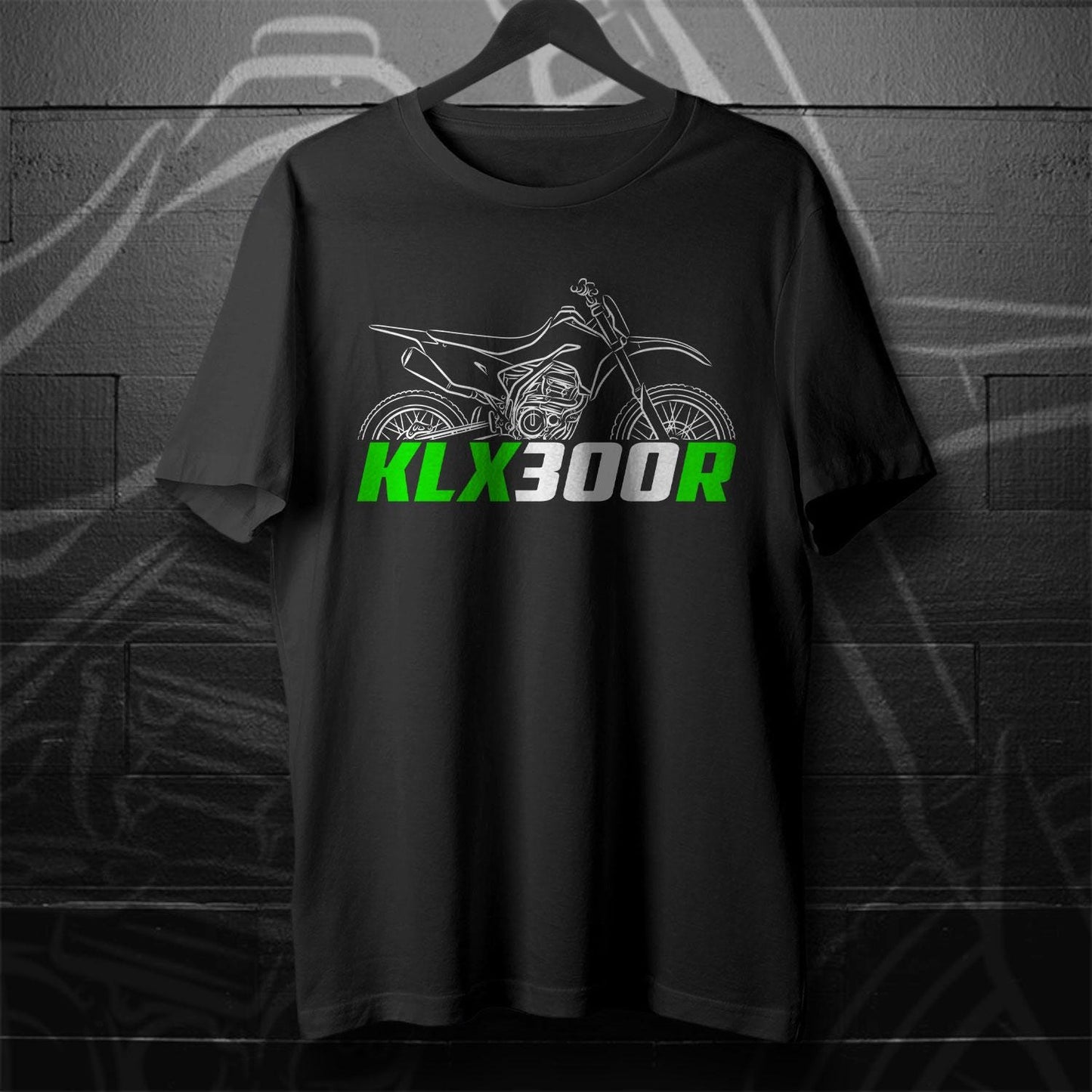 Kawasaki KLX300R Inspired T-Shirt - Motorcycle Tee Shirt for Riders