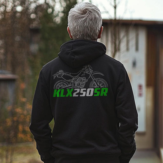 Kawasaki KLX250SR Inspired Hoodie - Motorcycle Sweatshirt for Riders