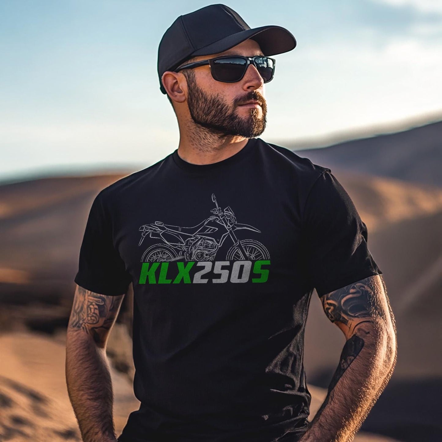 Kawasaki KLX250S Inspired T-Shirt - Motorcycle Tee Shirt for Riders