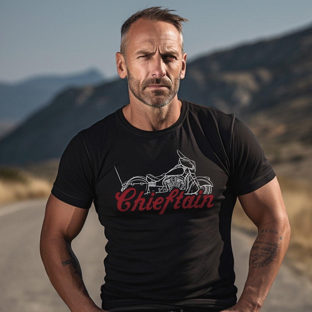 Indian Chieftain T-Shirt - Motorcycle Tee Shirt for Biker