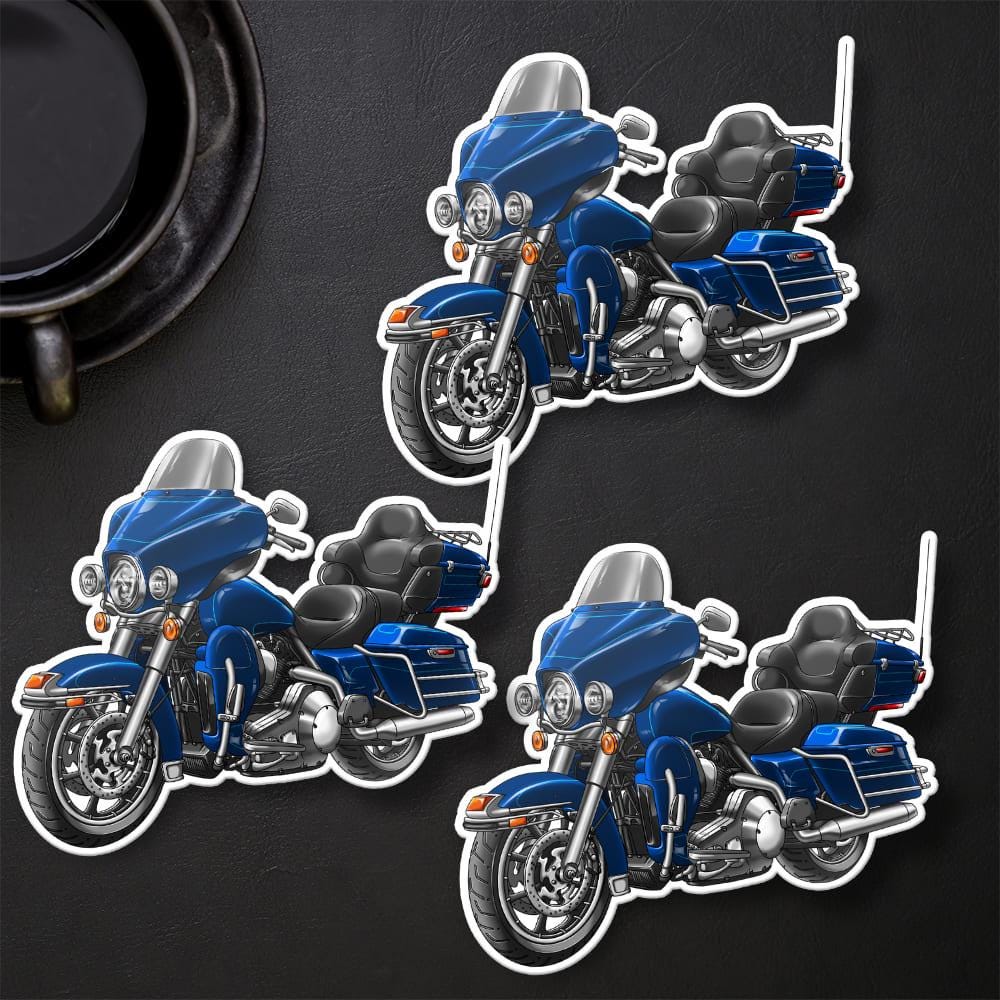 Harley Electra Glide Ultra Classic FLHTCU & FLHTCUI 2005-06 Inspired Stickers - Set of 3 Biker Motorcycle Decals