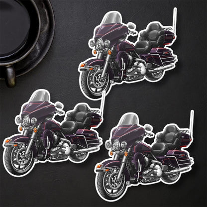 Harley Electra Glide Ultra Classic FLHTCU & FLHTCUI 2005-06 Inspired Stickers - Set of 3 Biker Motorcycle Decals
