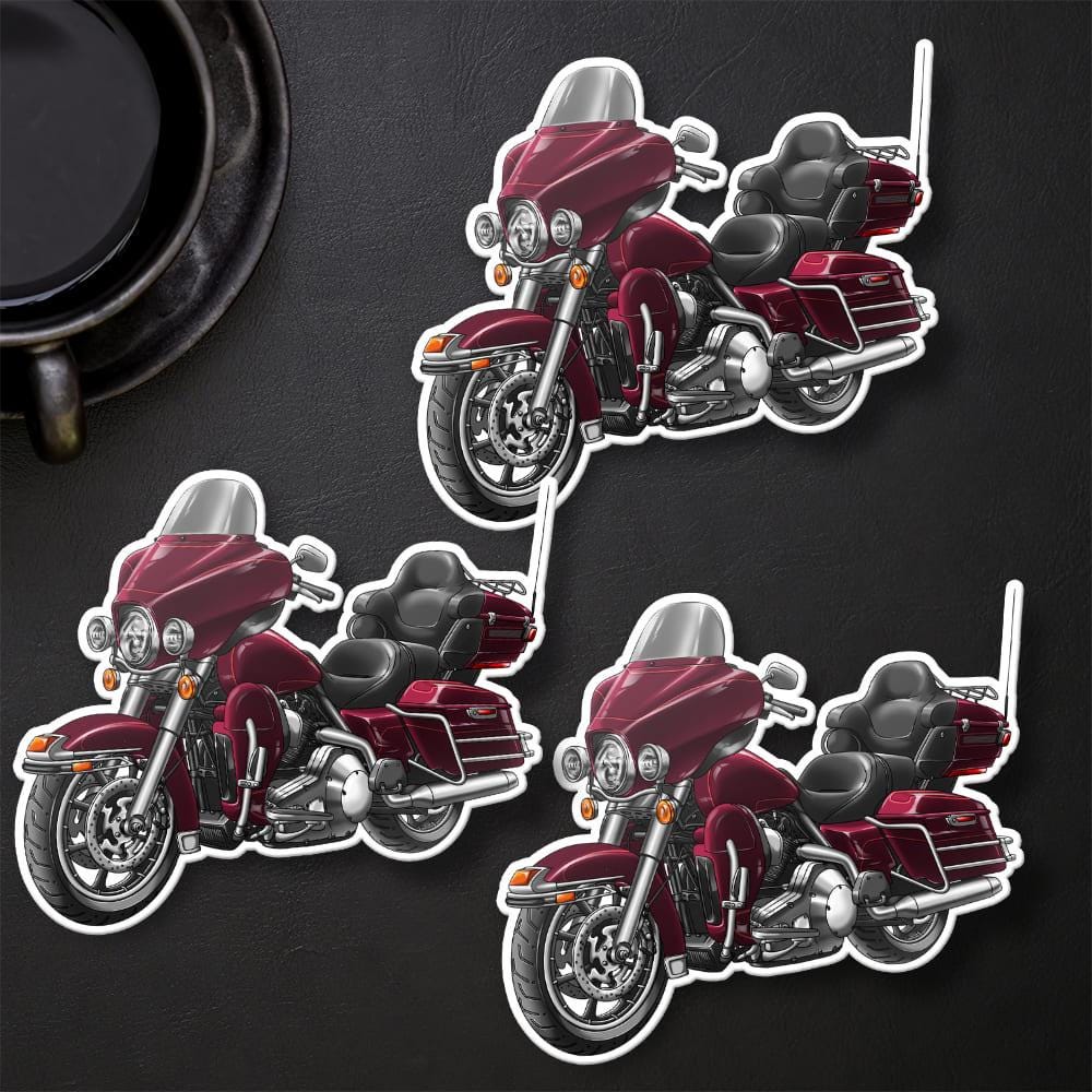 Harley Electra Glide Ultra Classic FLHTCU & FLHTCUI 2005-06 Inspired Stickers - Set of 3 Biker Motorcycle Decals