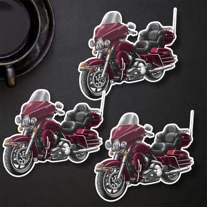 Harley Electra Glide Ultra Classic FLHTCU & FLHTCUI 2005-06 Inspired Stickers - Set of 3 Biker Motorcycle Decals