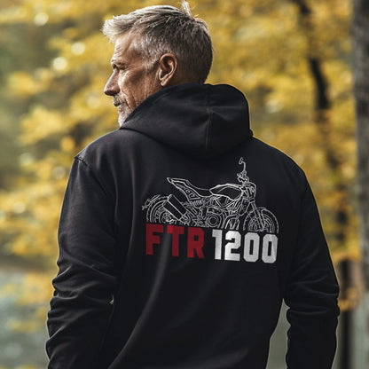 Indian FTR 1200 Hoodie - Motorcycle Sweatshirt for Riders