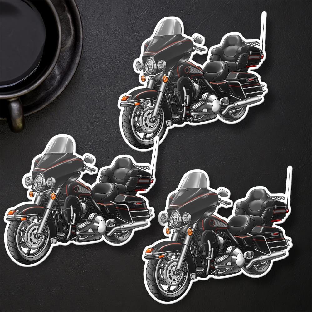 Harley Electra Glide Ultra Classic FLHTCU & FLHTCUI 1989-1995 Inspired Stickers - Set of 3 Biker Motorcycle Decals