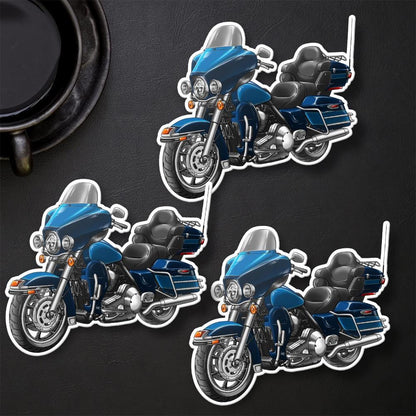 Harley Electra Glide Ultra Classic FLHTCU & FLHTCUI 1989-1995 Inspired Stickers - Set of 3 Biker Motorcycle Decals