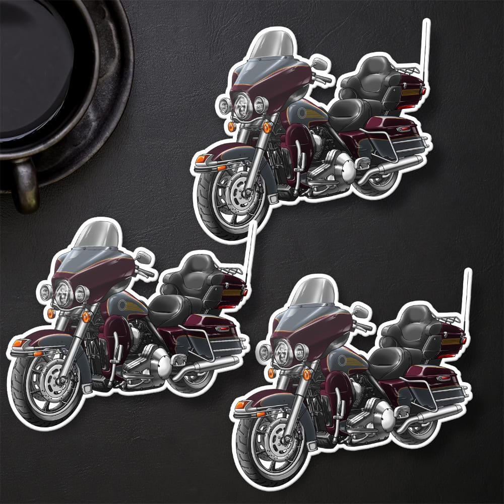 Harley Electra Glide Ultra Classic FLHTCU & FLHTCUI 1997-2000 Inspired Stickers - Set of 3 Biker Motorcycle Decals