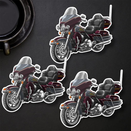 Harley Electra Glide Ultra Classic FLHTCU & FLHTCUI 1997-2000 Inspired Stickers - Set of 3 Biker Motorcycle Decals