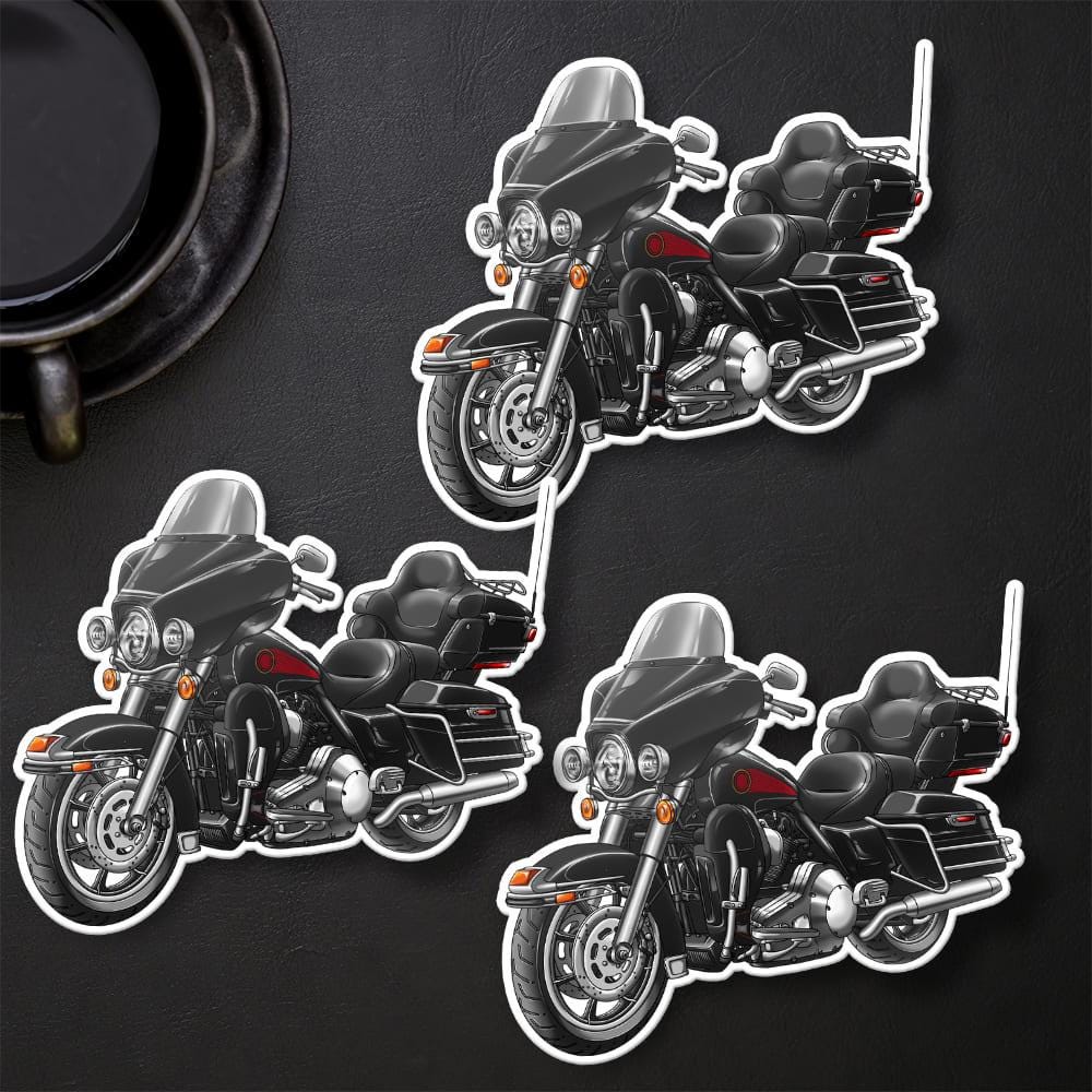 Harley Electra Glide Ultra Classic FLHTCU & FLHTCUI 1989-1995 Inspired Stickers - Set of 3 Biker Motorcycle Decals