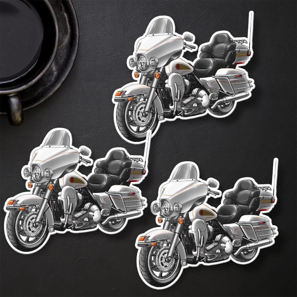 Harley Electra Glide Ultra Classic FLHTCU & FLHTCUI 1997-2000 Inspired Stickers - Set of 3 Biker Motorcycle Decals