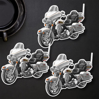 Harley Electra Glide Ultra Classic FLHTCU & FLHTCUI 1997-2000 Inspired Stickers - Set of 3 Biker Motorcycle Decals