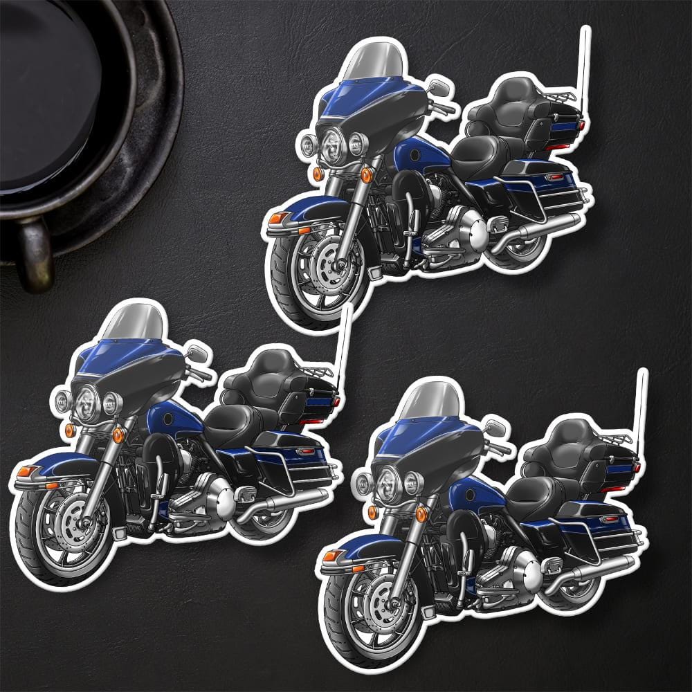 Harley Electra Glide Ultra Classic FLHTCU & FLHTCUI 1989-1995 Inspired Stickers - Set of 3 Biker Motorcycle Decals