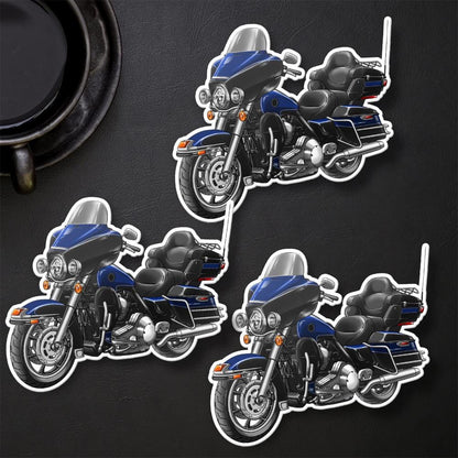 Harley Electra Glide Ultra Classic FLHTCU & FLHTCUI 1989-1995 Inspired Stickers - Set of 3 Biker Motorcycle Decals