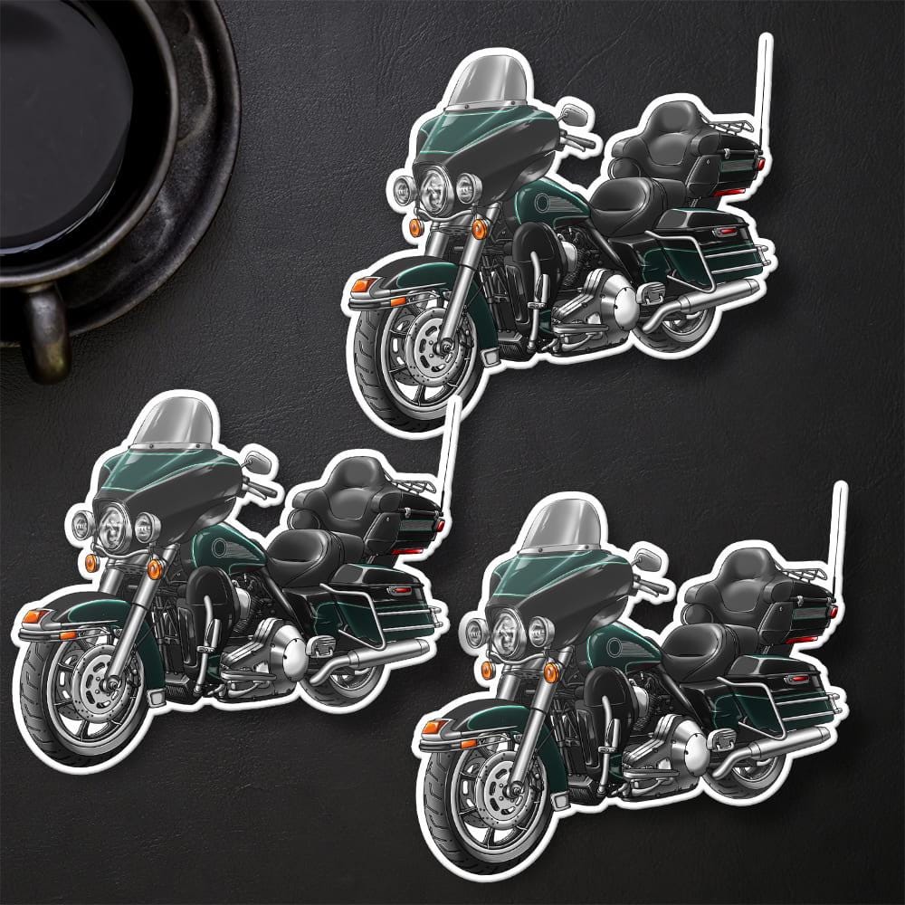 Harley Electra Glide Ultra Classic FLHTCU & FLHTCUI 1997-2000 Inspired Stickers - Set of 3 Biker Motorcycle Decals