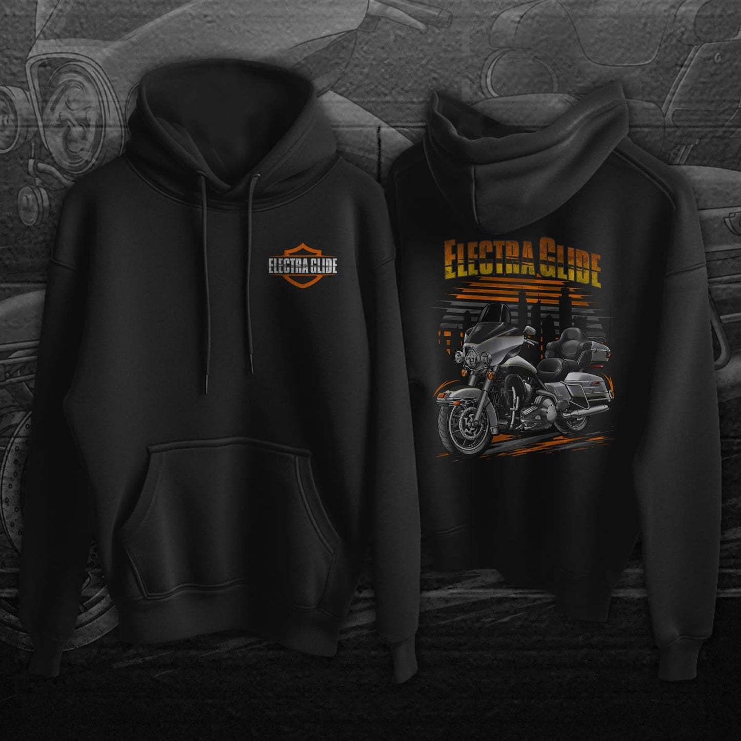 Harley Electra Glide Ultra Classic FLHTCU & FLHTCUI 2002-04 Inspired Hoodie - Biker Motorcycle Sweatshirt