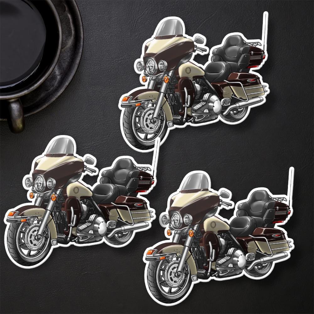 Harley Electra Glide Ultra Classic FLHTCU & FLHTCUI 1997-2000 Inspired Stickers - Set of 3 Biker Motorcycle Decals