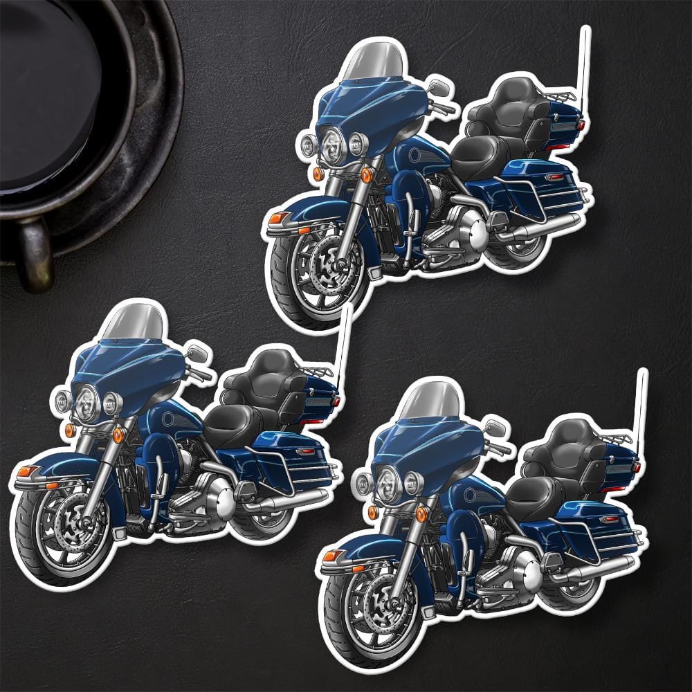 Harley Electra Glide Ultra Classic FLHTCU & FLHTCUI 1997-2000 Inspired Stickers - Set of 3 Biker Motorcycle Decals