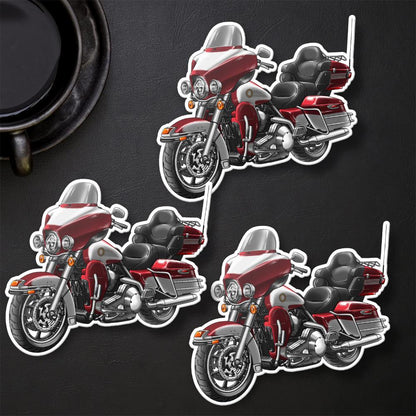 Harley Electra Glide Ultra Classic FLHTCU & FLHTCUI 1997-2000 Inspired Stickers - Set of 3 Biker Motorcycle Decals