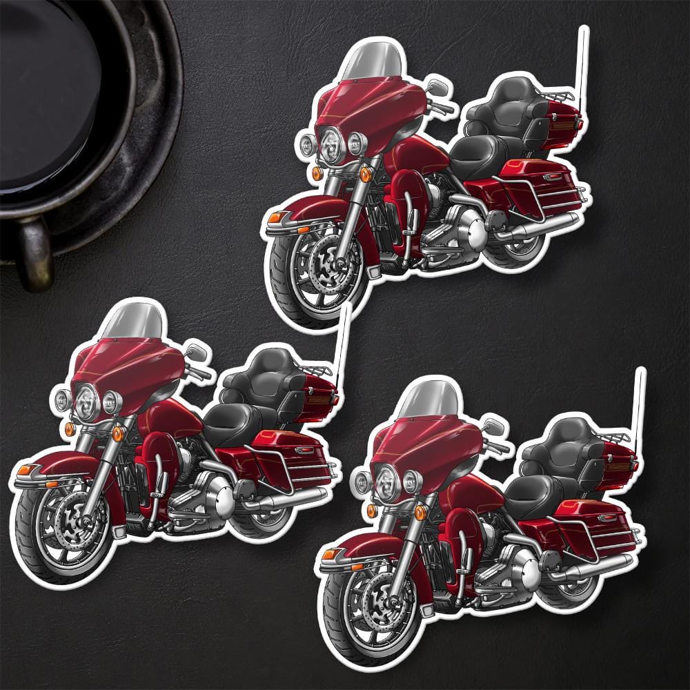 Harley Electra Glide Ultra Classic FLHTCU & FLHTCUI 2004-05 Inspired Stickers - Set of 3 Biker Motorcycle Decals