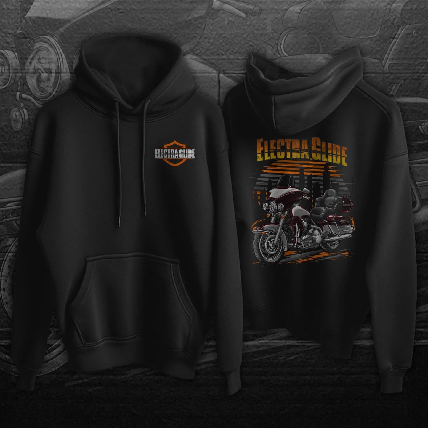 Harley Electra Glide Ultra Classic FLHTCU & FLHTCUI 2007 Inspired Hoodie - Biker Motorcycle Sweatshirt
