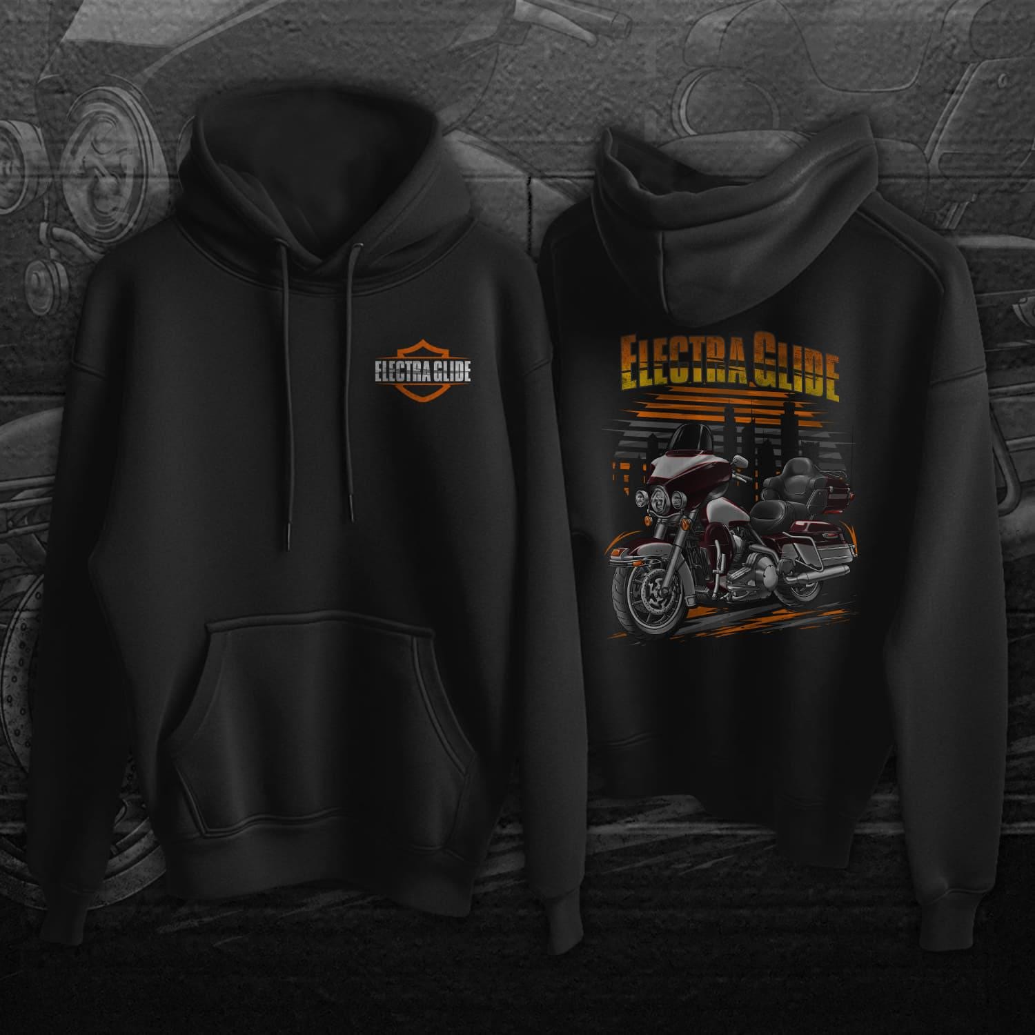 Harley Electra Glide Ultra Classic FLHTCU & FLHTCUI 2007 Inspired Hoodie - Biker Motorcycle Sweatshirt