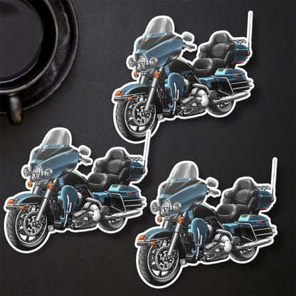 Harley Electra Glide Ultra Classic FLHTCU & FLHTCUI 2007-08 Inspired Stickers - Set of 3 Biker Motorcycle Decals