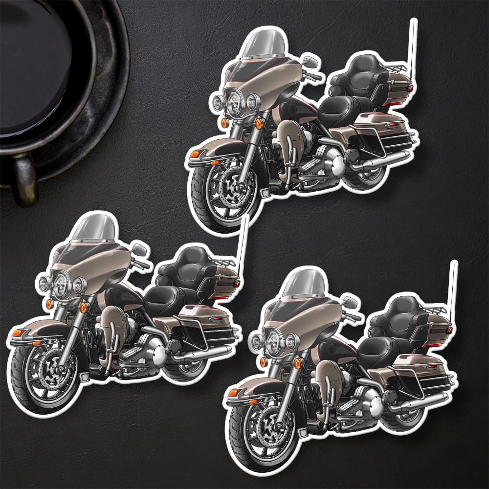 Harley Electra Glide Ultra Classic FLHTCU & FLHTCUI 2004-05 Inspired Stickers - Set of 3 Biker Motorcycle Decals
